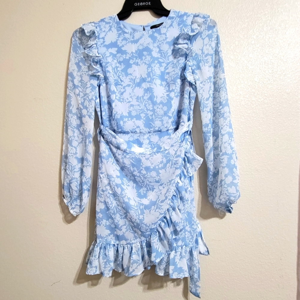 Light Blue Floral Dress